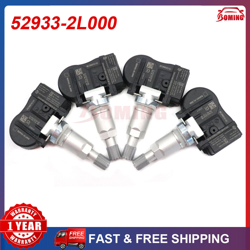 4PCS Tire Pressure Monitor Sensor TPMS for Hyundai I30 I10 for Kia Ceed 52933-2L000