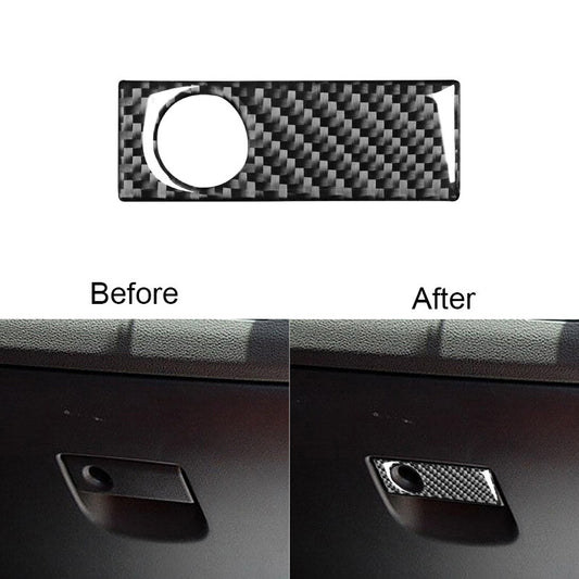 for Mazda RX-8 2004-2008 Carbon Fiber Storage Box Handle Decorative Cover Trim