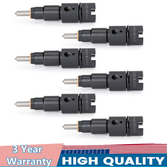 6-piece fuel injector kit (0432193645 3944200 39442015) for ISB 5.9L engine.