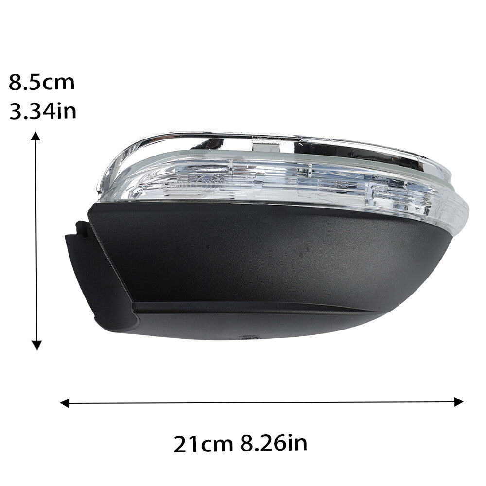 F¨¹r for VW for Passat B7 2009-2015 Aussenspiegel R¨¹ckspiegel Geh?use Links Schwarz