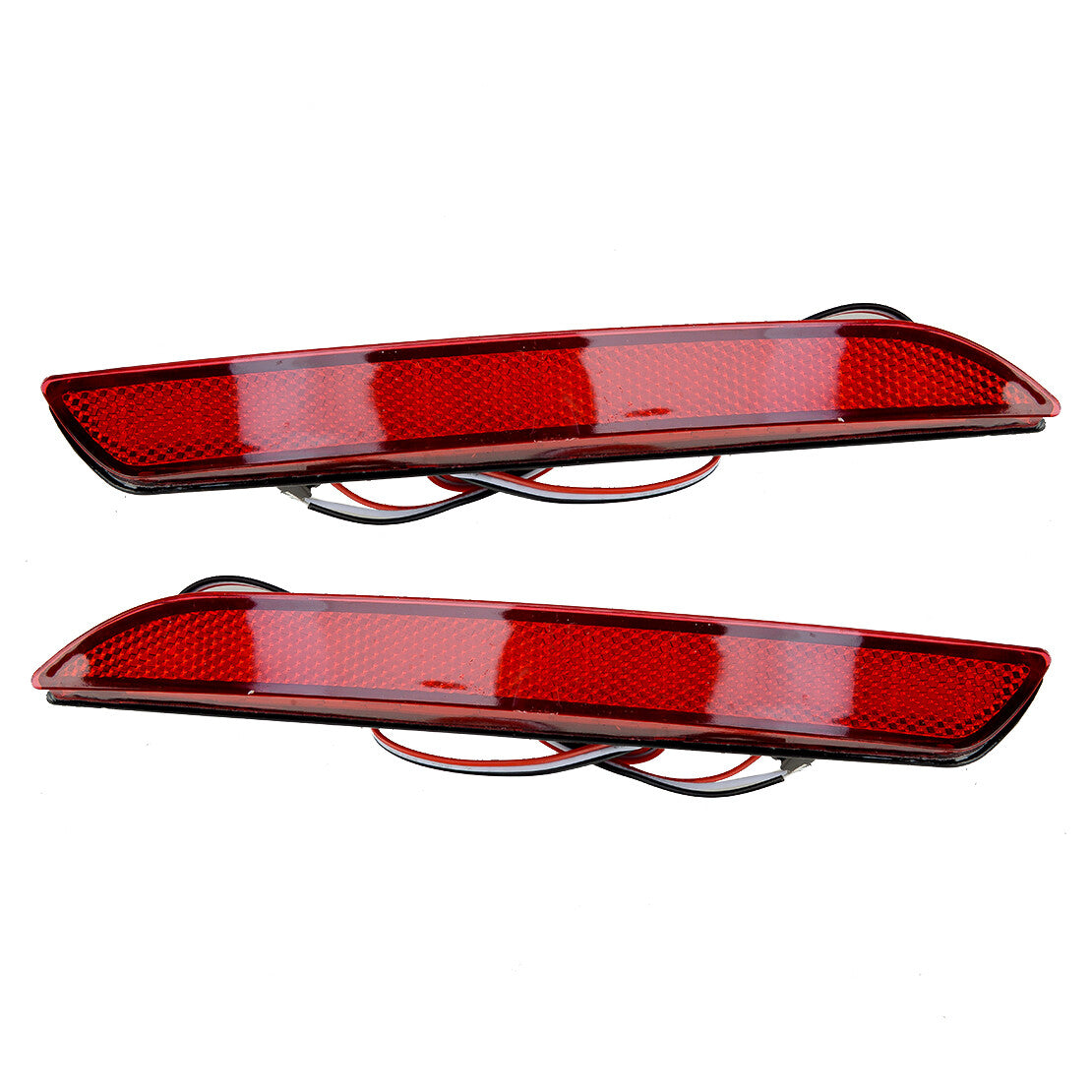 Red Lens LED Rear Bumper Reflector Brake Light Fit for for Honda CR-Z CR-V 11-14 v