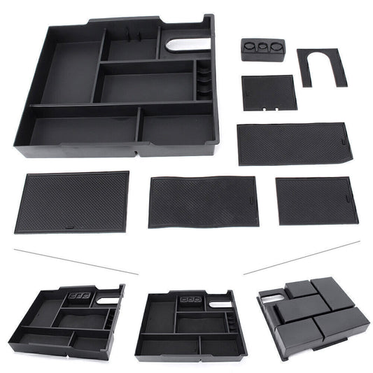 Car Center Console Storage Box or Coin Holder Container Fit for Toyota Tundra 14-18 Q