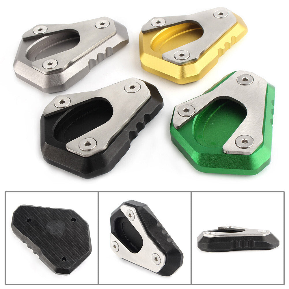 1x Side Kick Stand Extension Plate Pad Fit for Kawasaki Z650 2017-2018 Q