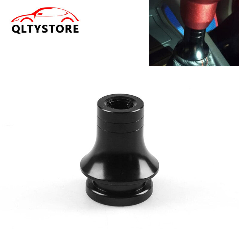 M12x1.25Shift Knob Boot Retainer Jam Nut Adapter Black Manual Gear Shifter Lever Q