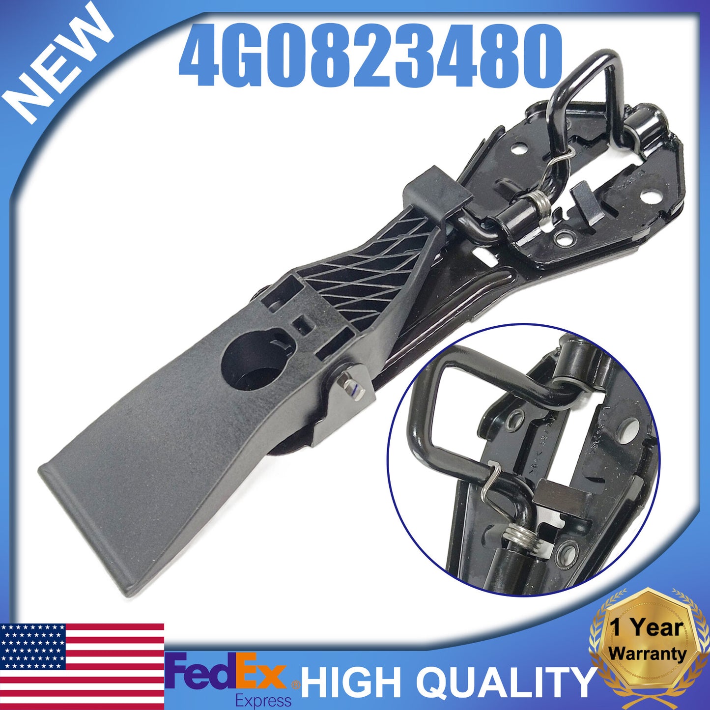 Upper Latch type cover release lever for Audi A6 quattro S6 RS6 #4G0823480- n
