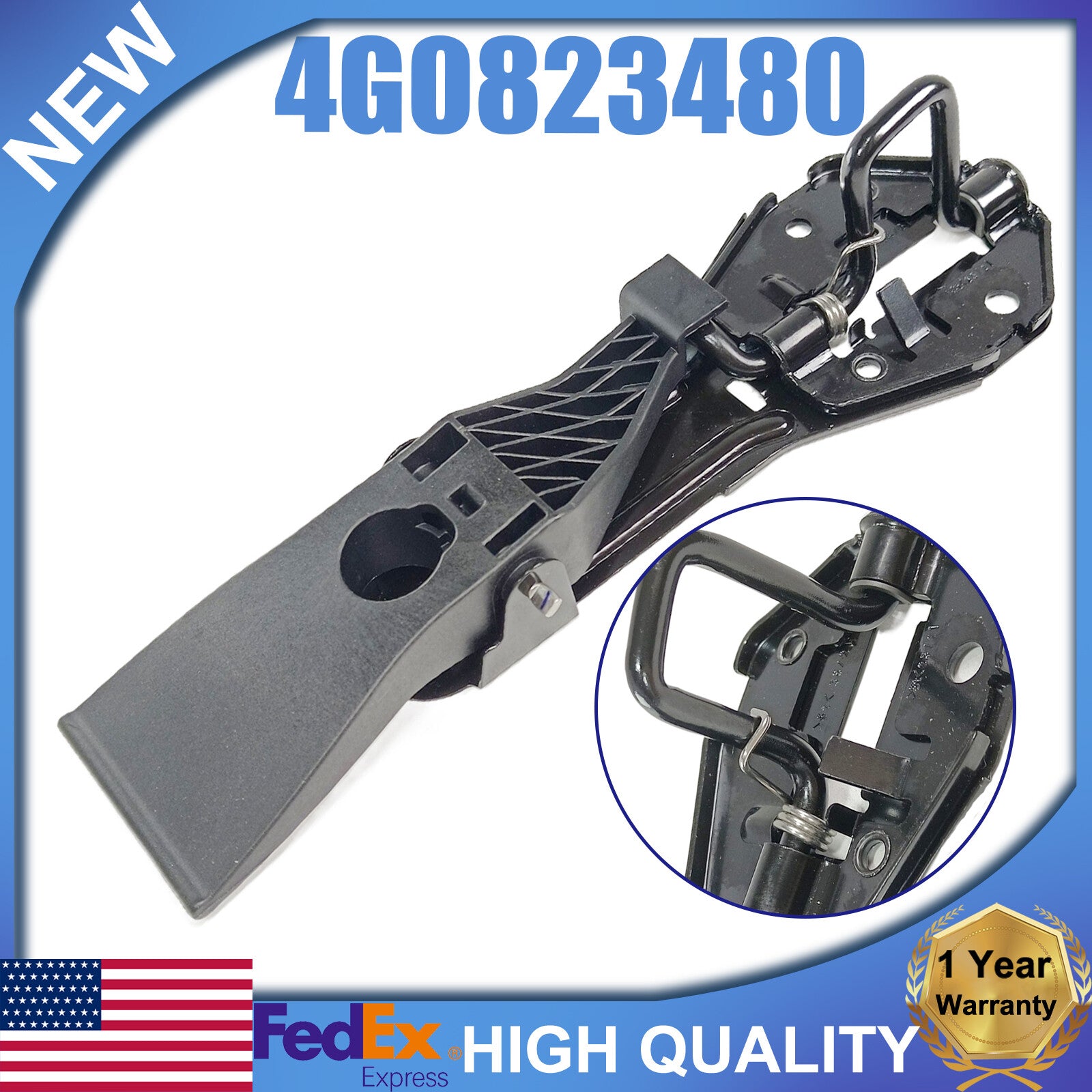 Upper Latch type cover release lever for Audi A6 quattro S6 RS6 #4G0823480- n