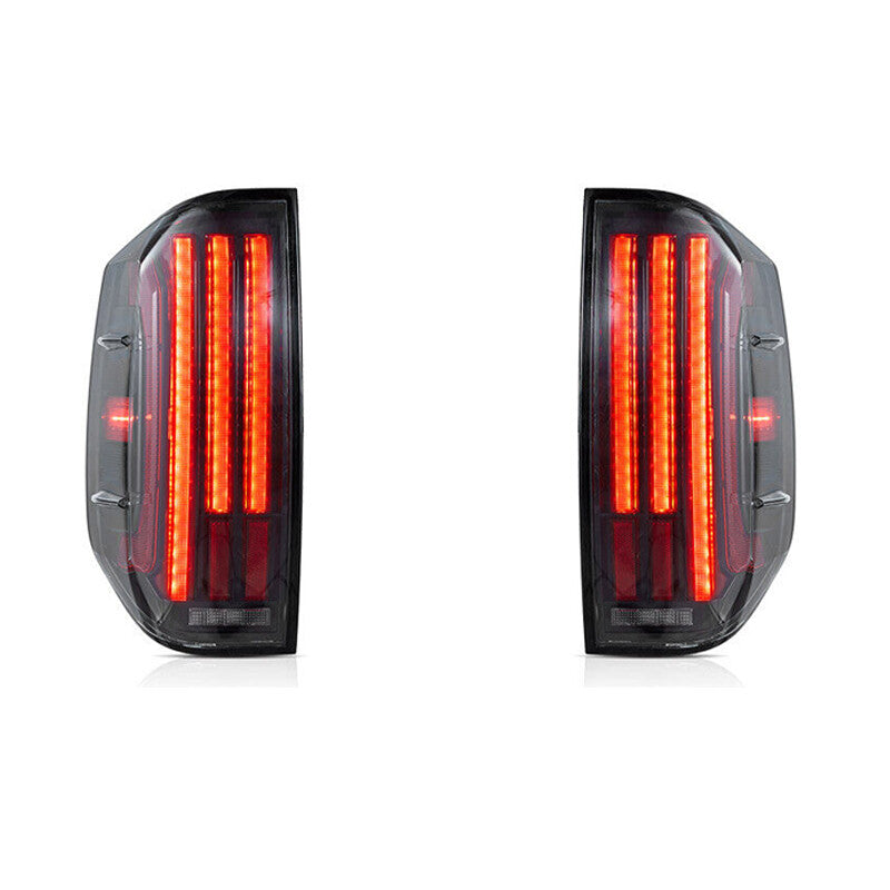 1. Dual taillights applicable to 2014-2021 for Toyota Tundra full LED rear light strip dynamic