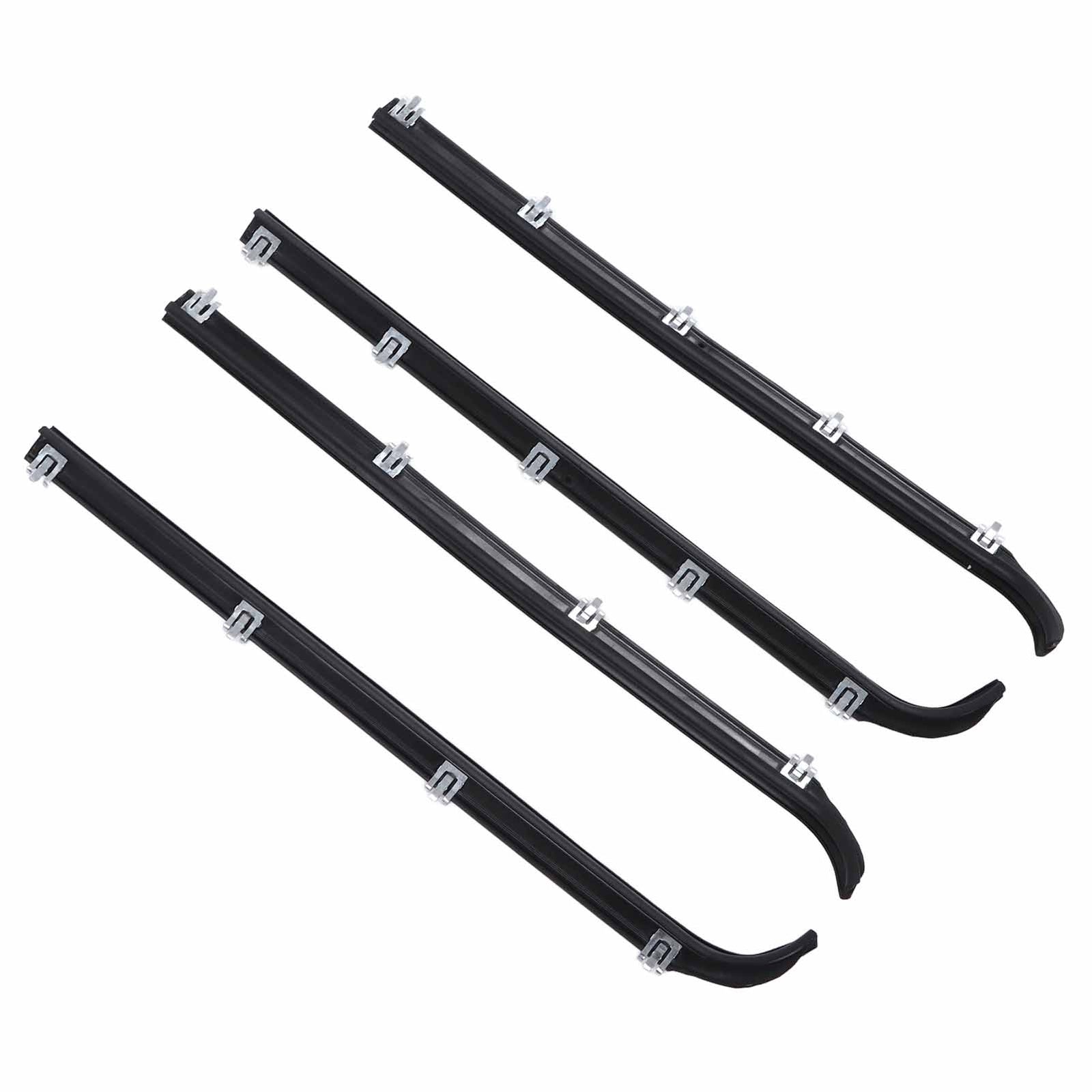 Hot 4pcs Window Sweep Felts Seals AM41543318 Weatherstrip Kit Part For F150