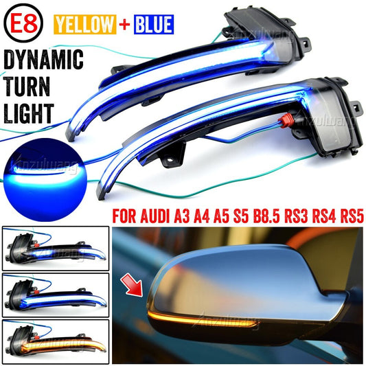 Dynamic LED Wing Mirror Indicator Turn Signal Light for Audi A4 B8.5