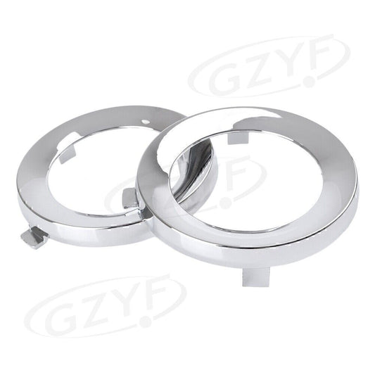 Front Fog Light Lamp Cover Trim Ring Fit for Subaru Forester 2009-2013 Chrome Pair