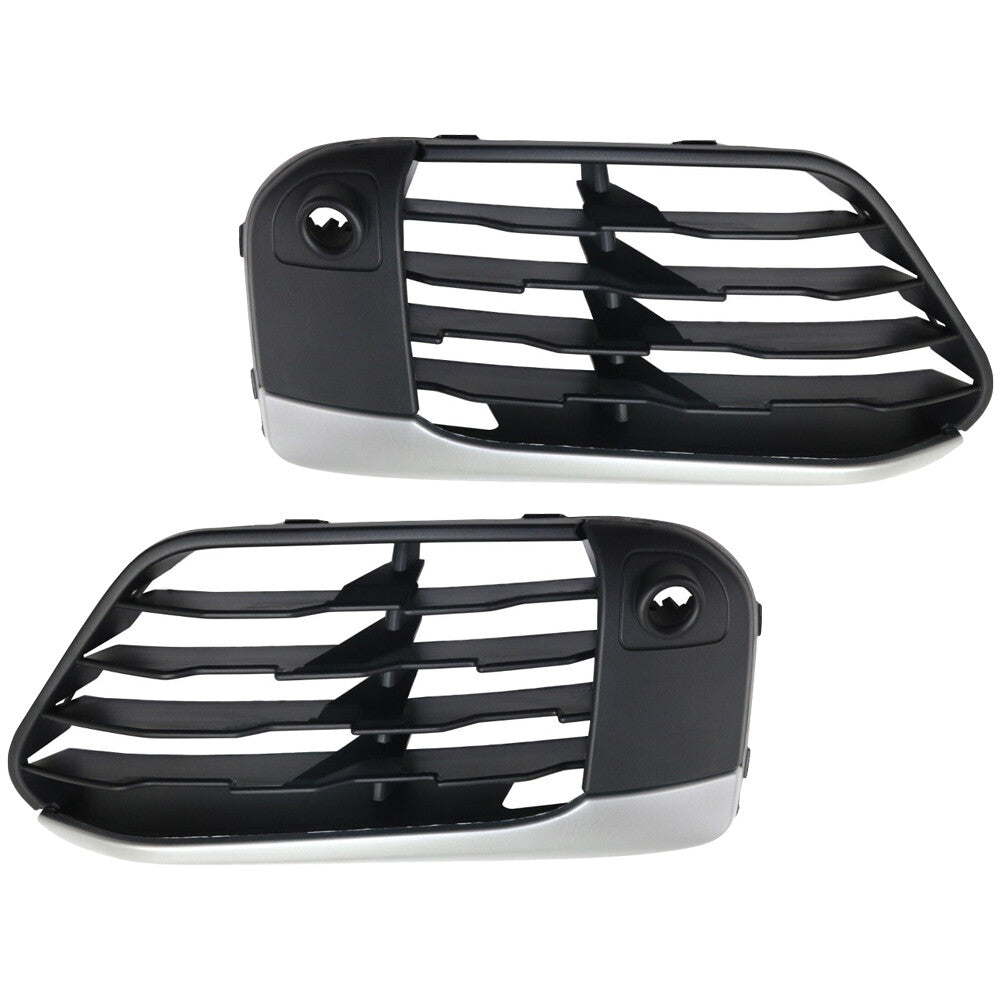 2Pcs Front Right Left Bumper Grille Cover Trim Fits For F48 X1 2016-2019