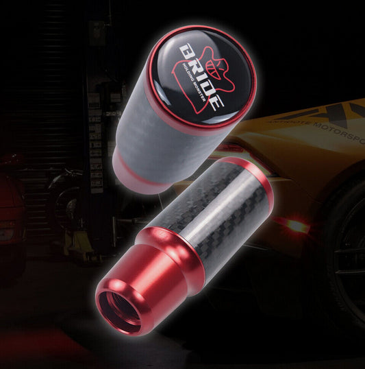 Car manual gear shift lever, carbon fiber, red, suitable for Honda for Acura