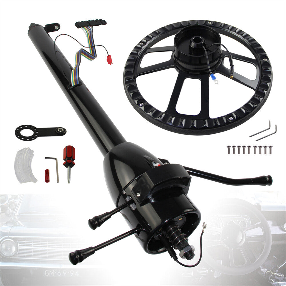 Universal 30'' Tilt AT Automatic Steering Column GM w/ 9 Bolt Steering Wheel