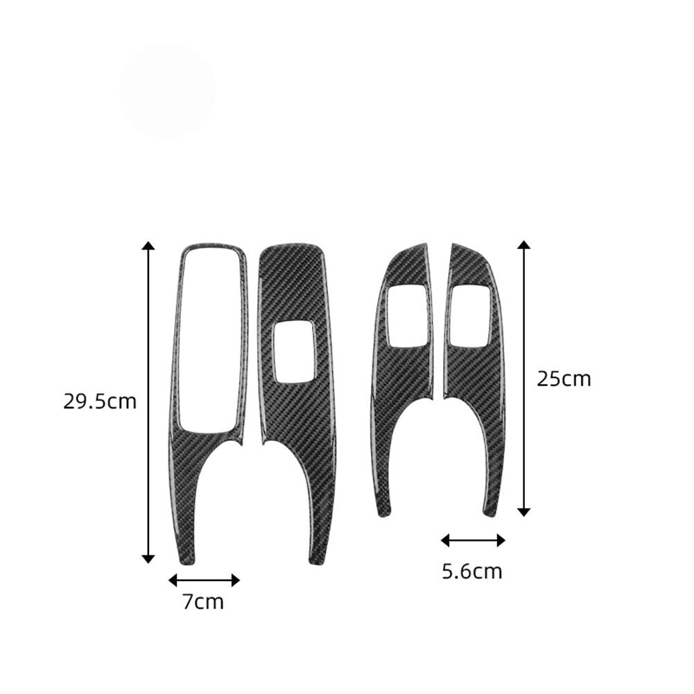 Gearbox Panel Trim Interior Carbon Fiber Sticker for Subaru Forester 2013-2018 v