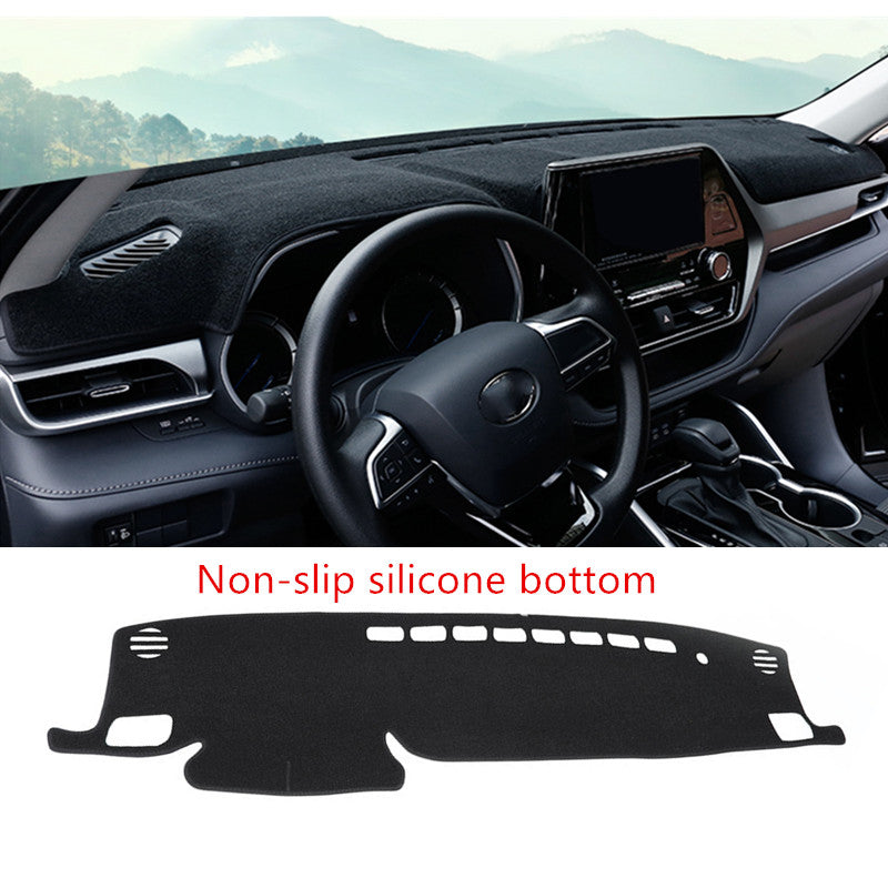 Inner Black Dashboard DashMat Sun Cover for 2020-2024 Highlander v