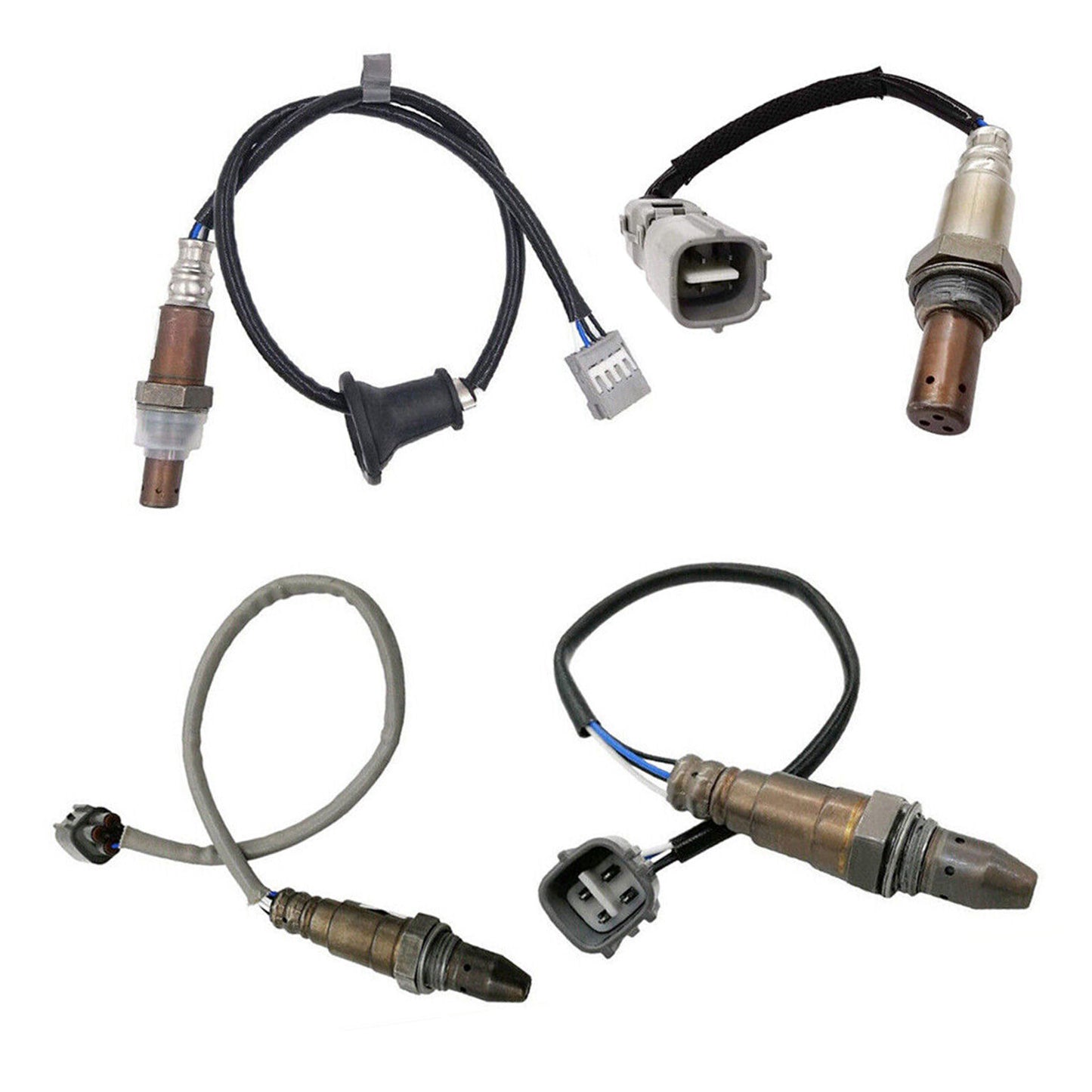 4-piece set of upstream and downstream oxygen (O2) sensors for Toyota for Sienna 12-15 3.5L V6 FWD