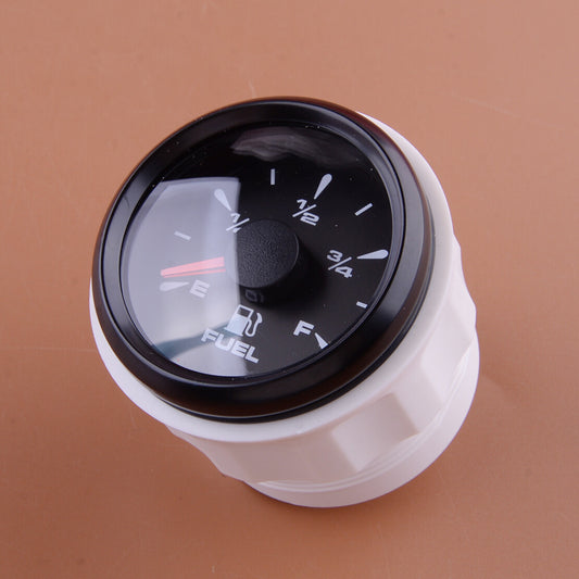 52mm 2 Fuel Gas Tank Level Gauge Adjustable Backlight Color for Car Boat Marine v