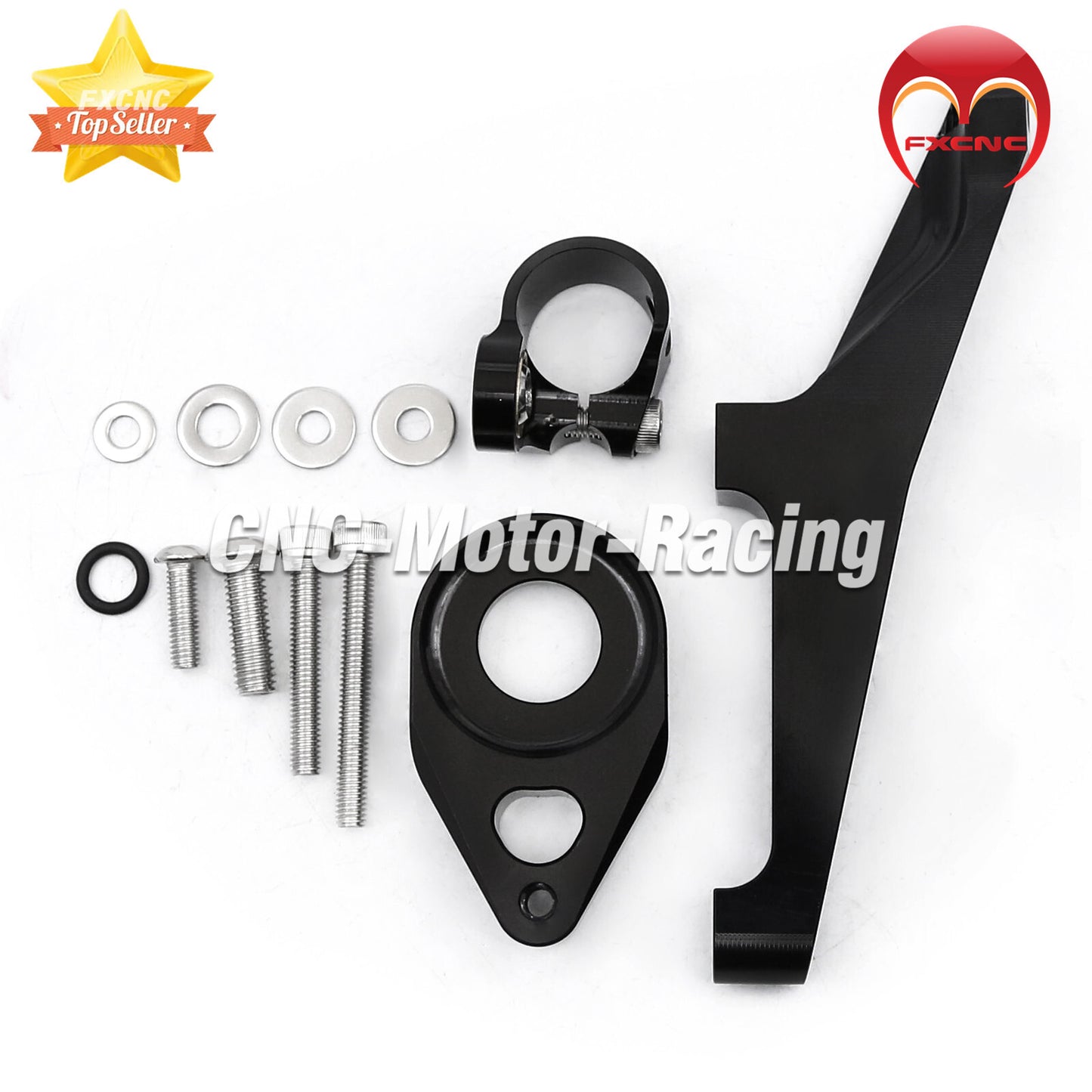Steering damper stabilizer mounting bracket kit for SV650 2016-2022 motorcycles.