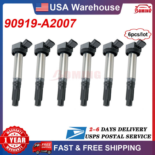 6x New Ignition Coil for Lexus ES350 RX350 RX450h for Toyota for Camry Rav4 2007-2015 Q
