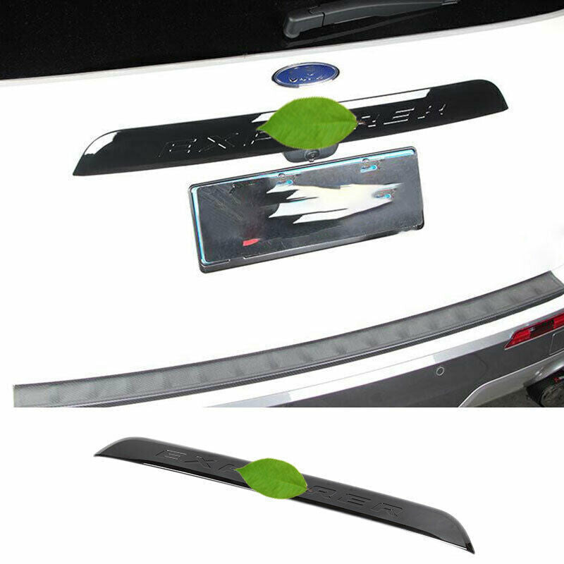 Gloss Black Rear Door Trunk Middle Tailgate Strip Trim  for ford  Explorer 2020-23