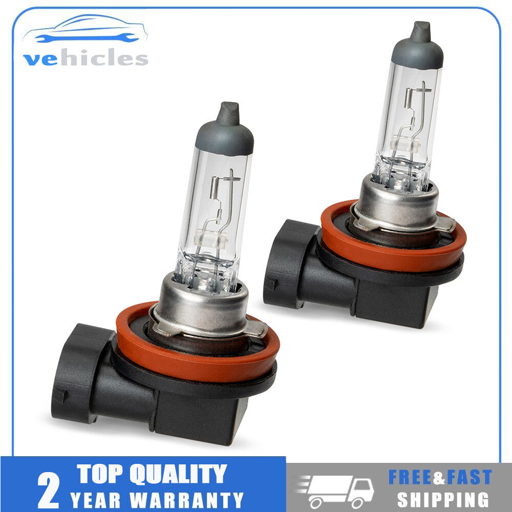 2-Piece H11 Halogen Car Headlights 55W 12V Automatic Low Beam Driving Bulbs