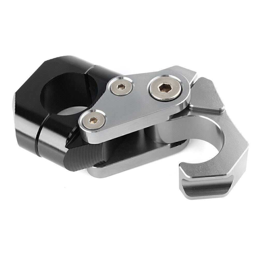 22mm Scooter Handlebar Hook Helmet Luggage Bag Carry Fit Universal for Suzuki Grey Q