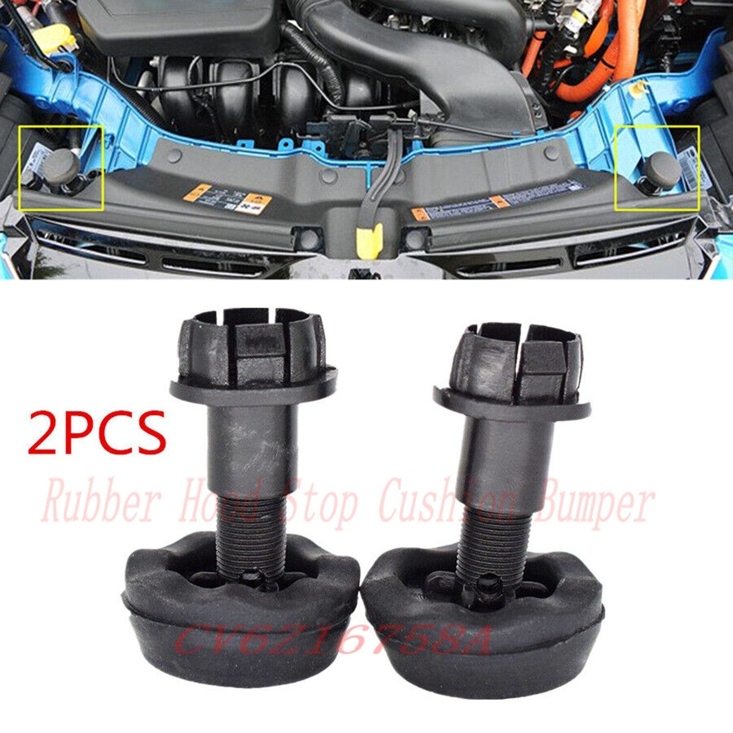 Hood Stop Cushion Rubber Bumper fit for 13-19 for Ford Escape Focus Edge CV6Z16758A