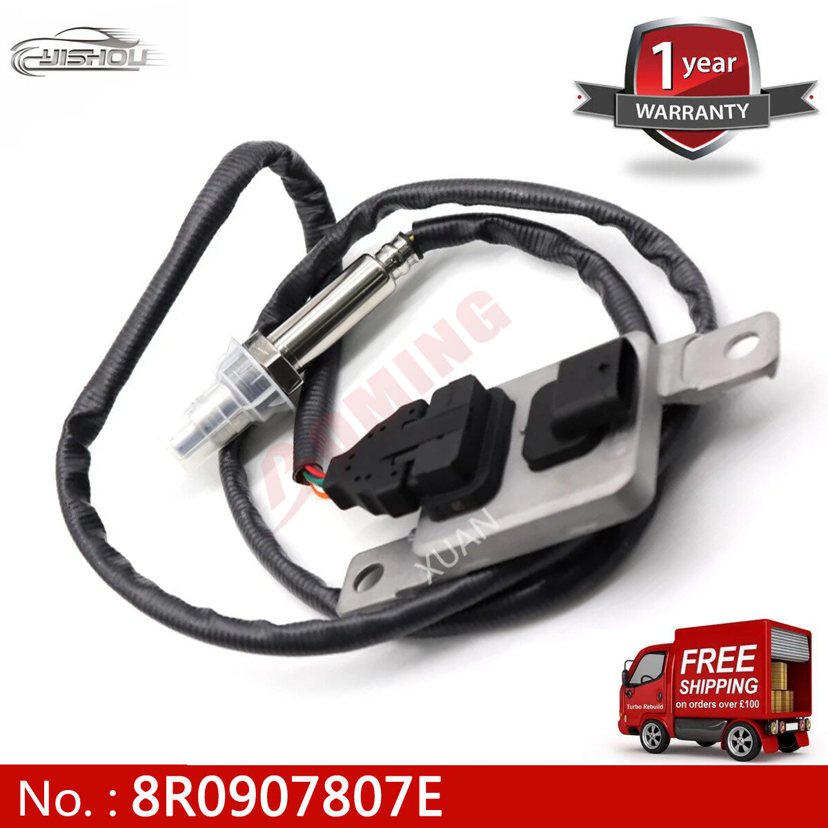 The new NOx sensor 8R0907807E is suitable for Audi 8RB Q5 SQ5 Quattro 3.0 TDI.