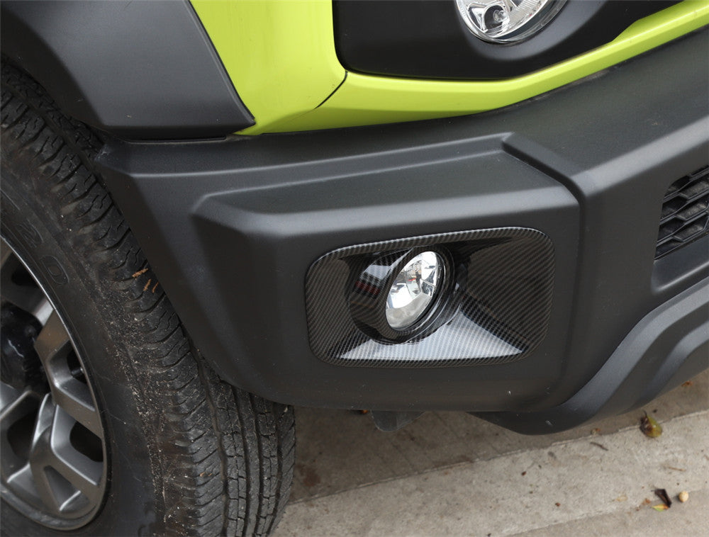 Carbon Fiber ABS Front Fog Light Lamp Cover for Suzuki for Jimny 2019-22 Accessories