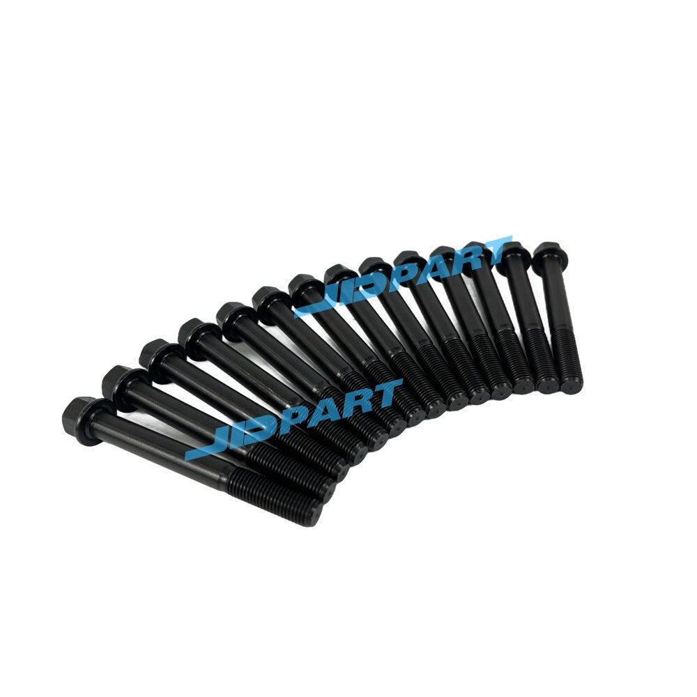 14-piece D722 cylinder head bolts, 67 mm, for diesel engine parts.