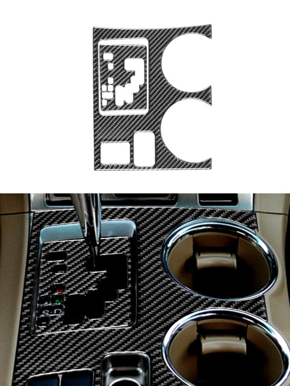 2x Gear Shift Console Frame Panel Trim CoverFor Highlander 2008-2013 New n