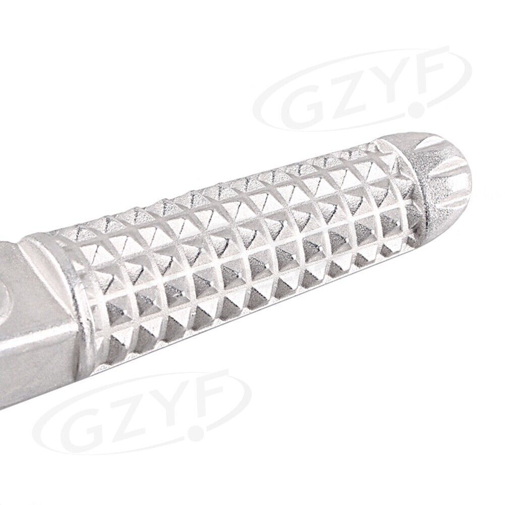 Silver Rear Passenger Foot Pegs Footrestsfor Yamaha YZF R1 2002-2012 R6 2003-11