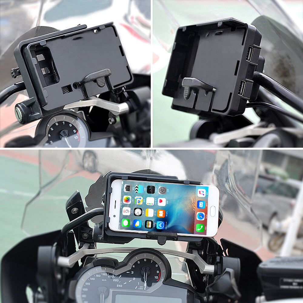 for BMW R1250GS R1200GS LC ADV Phone GPS Navigation Bracket Mount USB Charger