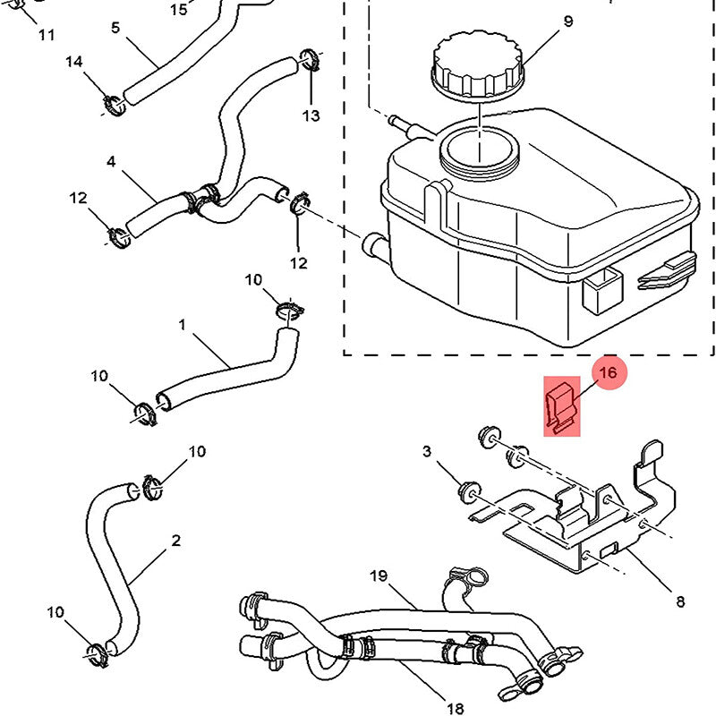 10-Piece Interior Trim Clips  for ford  E-150, E-250, E-350, Tempo Escort, Taurus Q