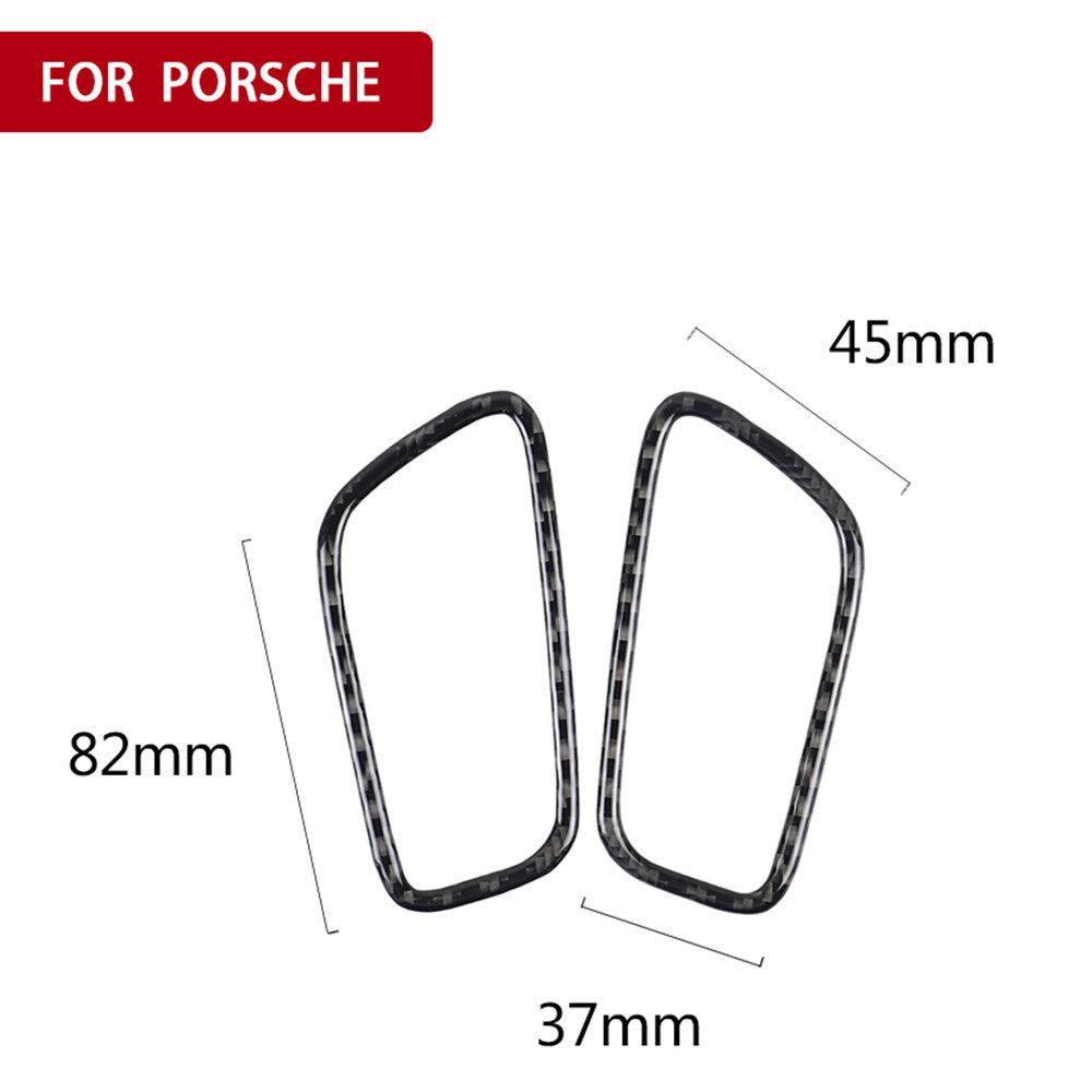 Carbon fiber front center vent cover trim suitable for Porsche Macan 2014 - 19