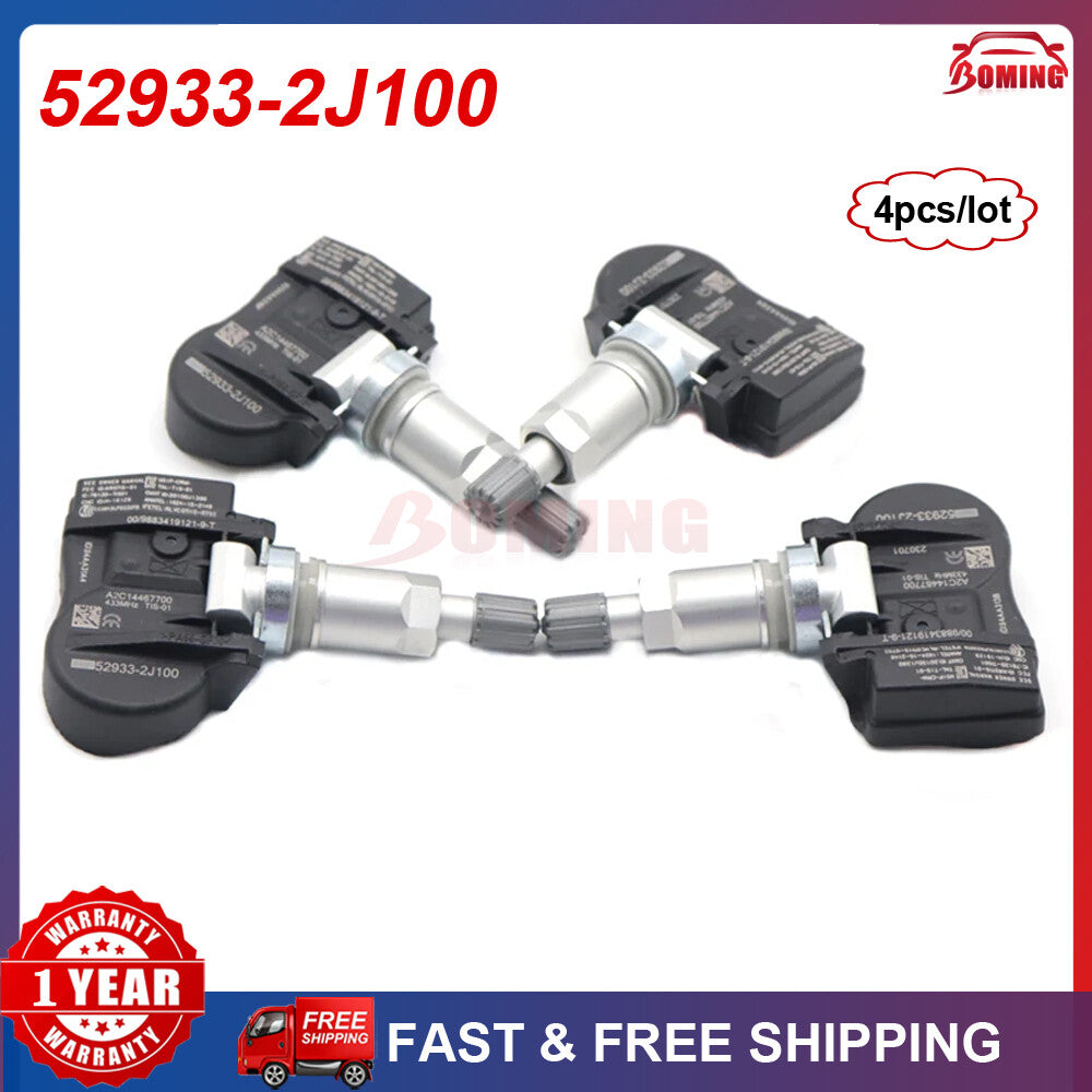 Set of 4pcs 529332J100 TPMS Tire Pressure Sensors for Hyundai for Kia Rio Sorento l4