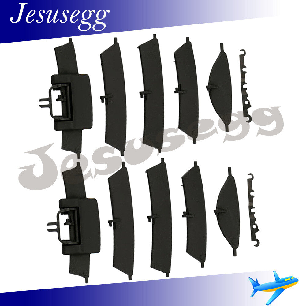 2Pcs LH/RH Dashboard Dash Center AC Air Vent Grill Kit Black For 07-12 ML-Class Q