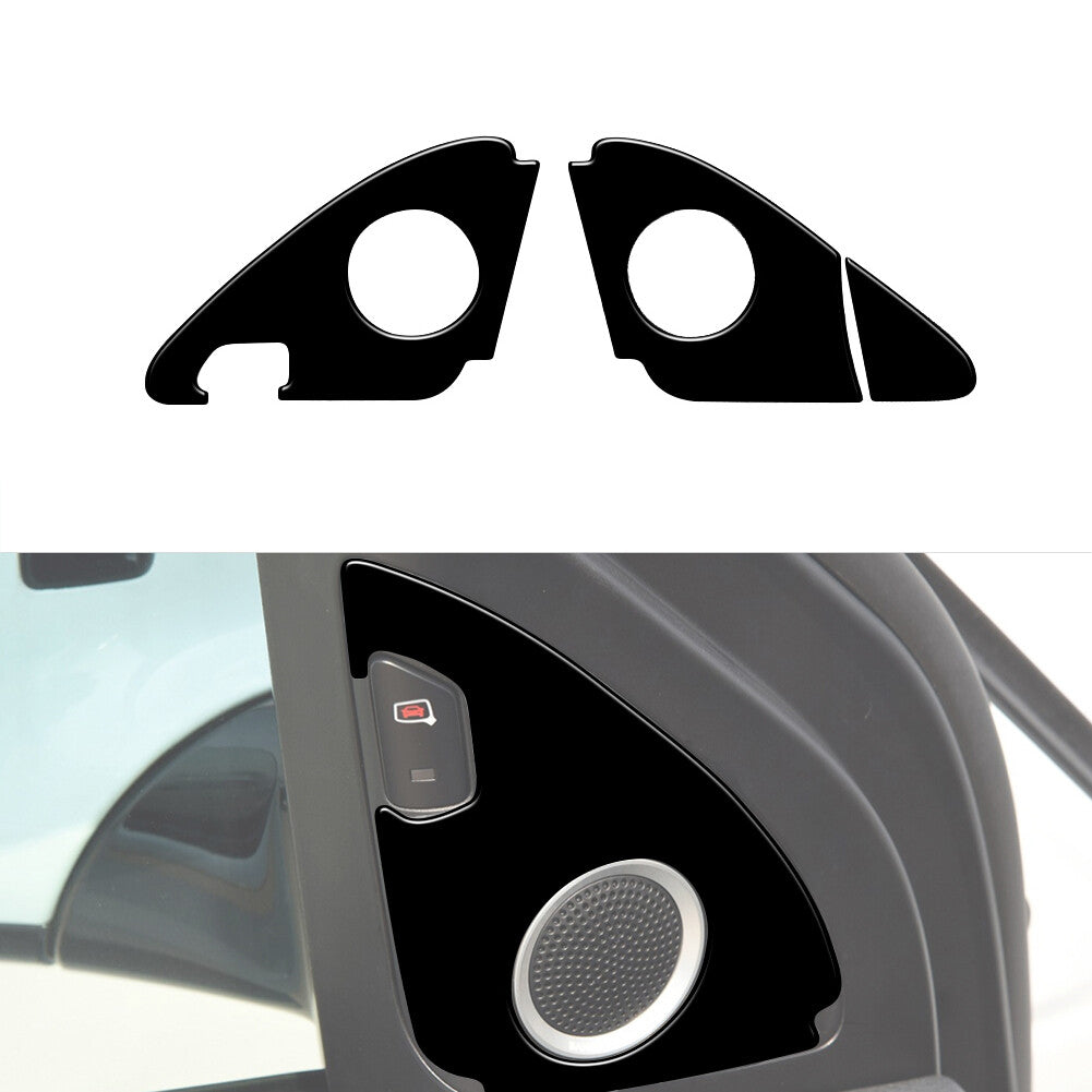 2X Red Carbon Fiber Front Door Handel Outer Frame Trim for Jeep for Wrangler 2007-10 v
