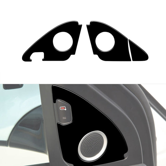 2X Red Carbon Fiber Front Door Handel Outer Frame Trim for Jeep for Wrangler 2007-10 v