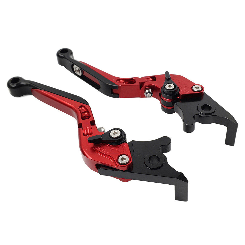 CNC Folding Extendable Brake Clutch Levers for Kawasaki Z900RS 18-22 ZX6R red Q