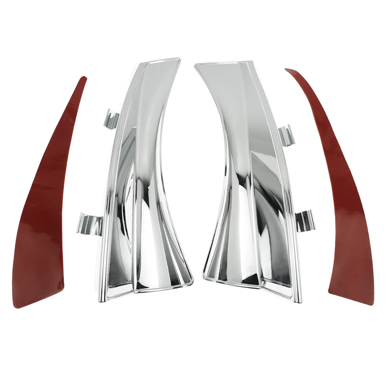 Chrome Saddle Heat Shield Air Deflectors For Victory Cross Country Magnum 10-16