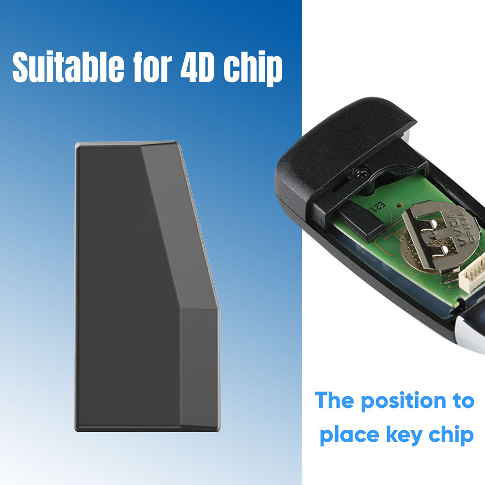 10Pcs 4D 4C Auto Key Transponder Chip Work For KEYDIY KD-X2  Key Tool HK
