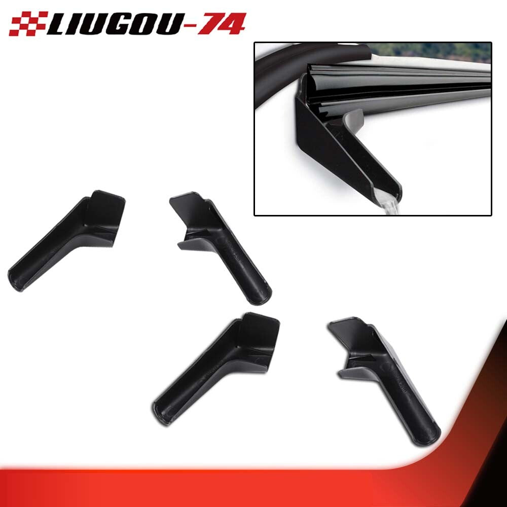 Brand new black RV Rain Gutter nozzle long version (4 pieces, left and right) Q