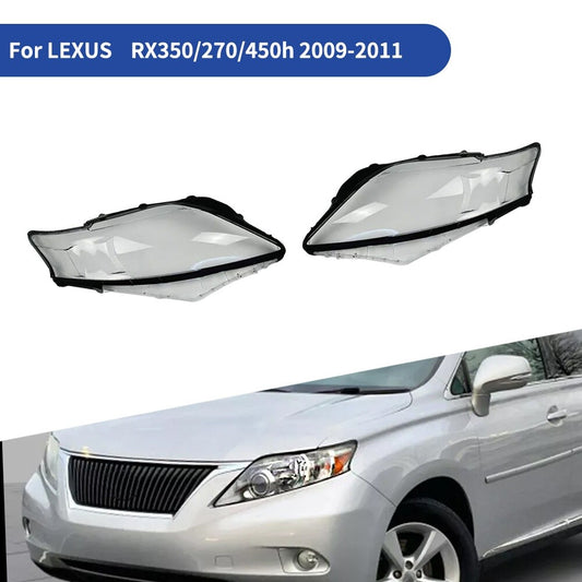 for Lexus RX270/350/450h 2009-2010 2011 Headlight Lens Cover L+R