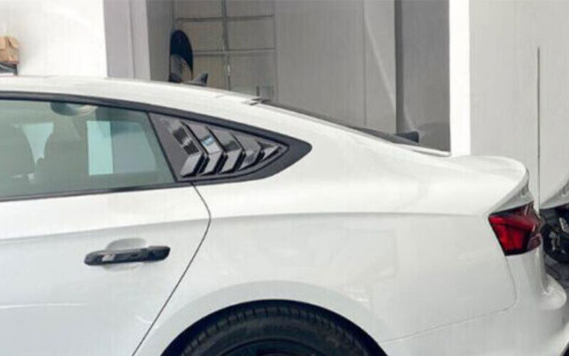 Window Scoop Louver for Audi A5 2017~2022 Carbon Fiber Side Vent 2PCS Cover Trim