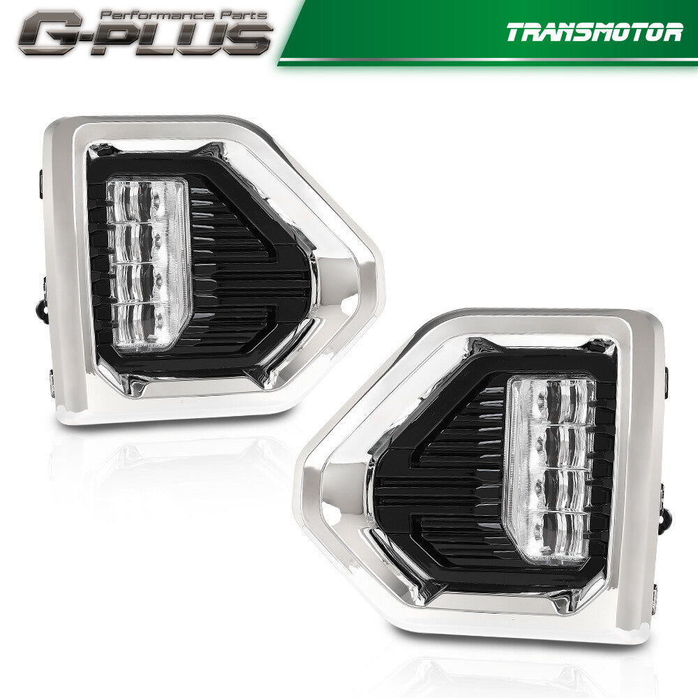 Suitable for 2019-2021 for Gmc for Sierra 1500 Denali Switchback LED fog lights+switch+baffle- v
