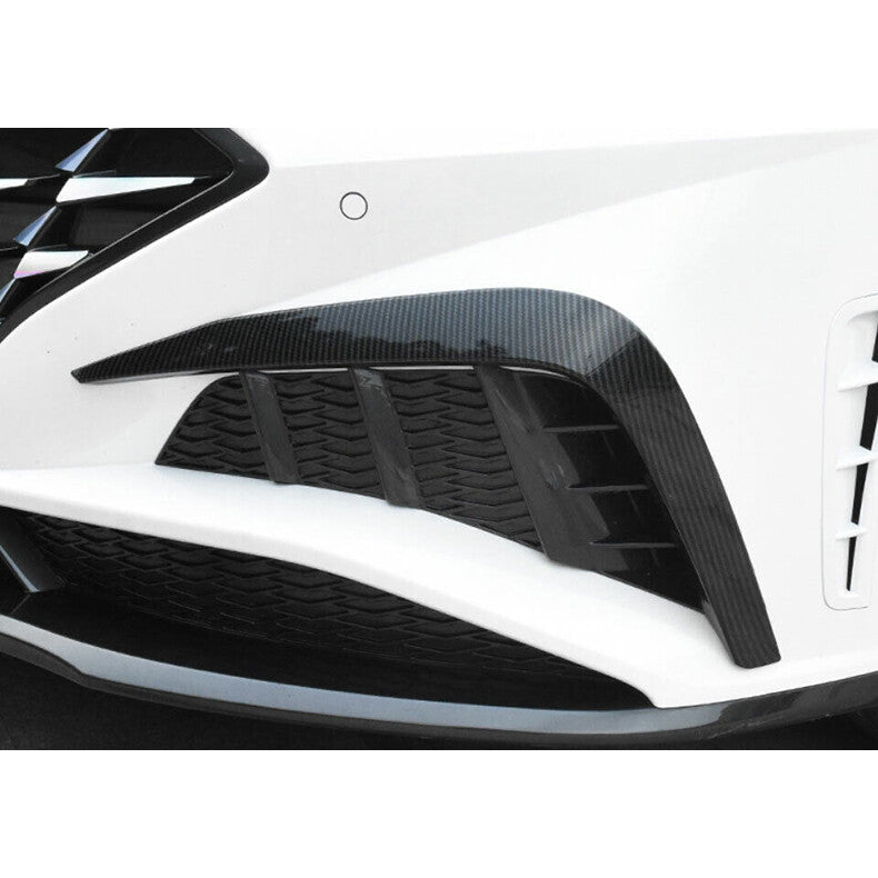 for Hyundai Sonata 2020-2023 Carbon Fiber Front Fog Light Eyebrow Strip Trim 2x