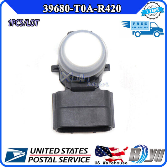White right bumper parking assist sensor for Honda Accord new PDC 39680-T0A-R420 Q