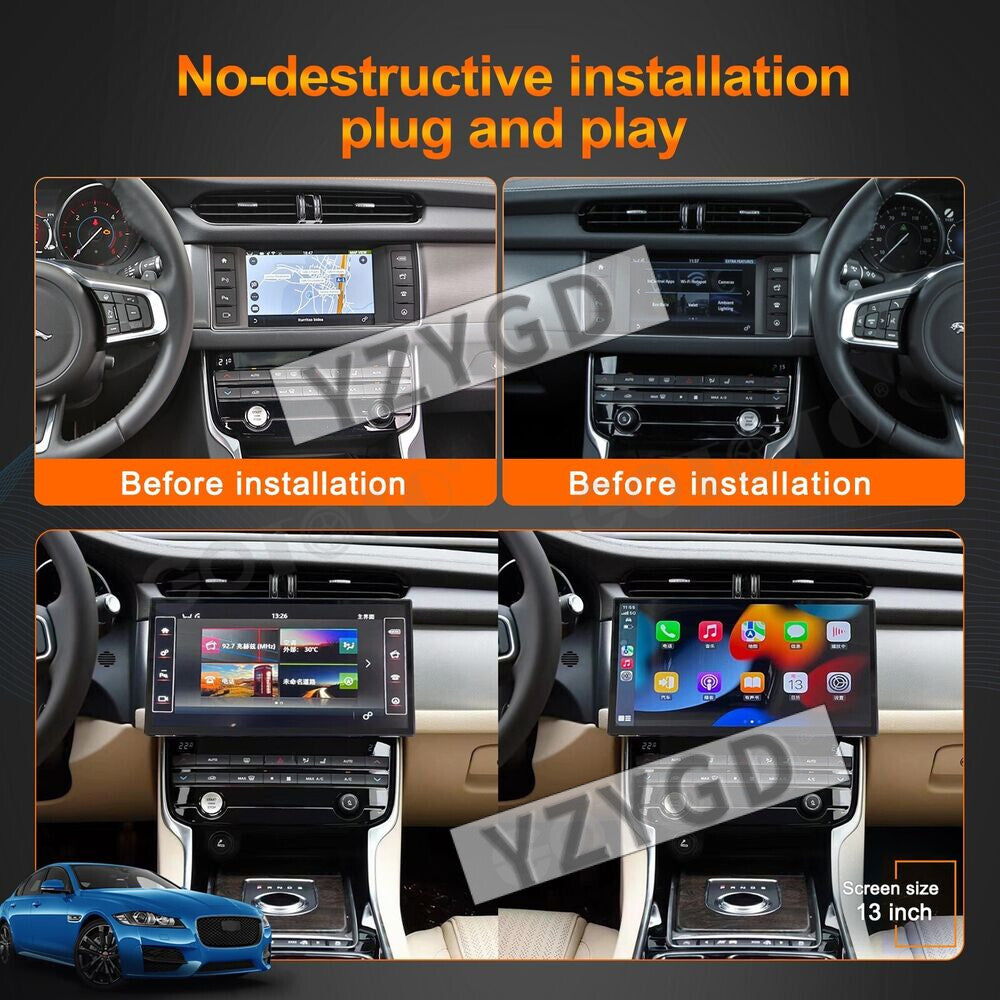 for Jaguar for XF XFL 2015-2019 Car Radio Carplay Android Stereo Receiver GPS Screen
