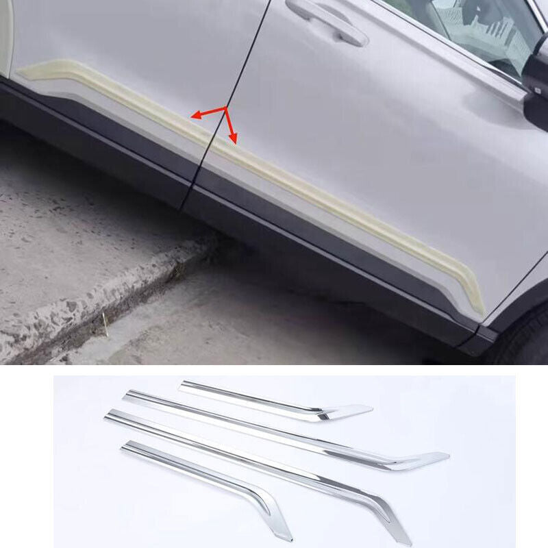for Honda 2023-2024 CR-V CRV ABS Chrome Body Side Door Molding Cover Trim 4PCS